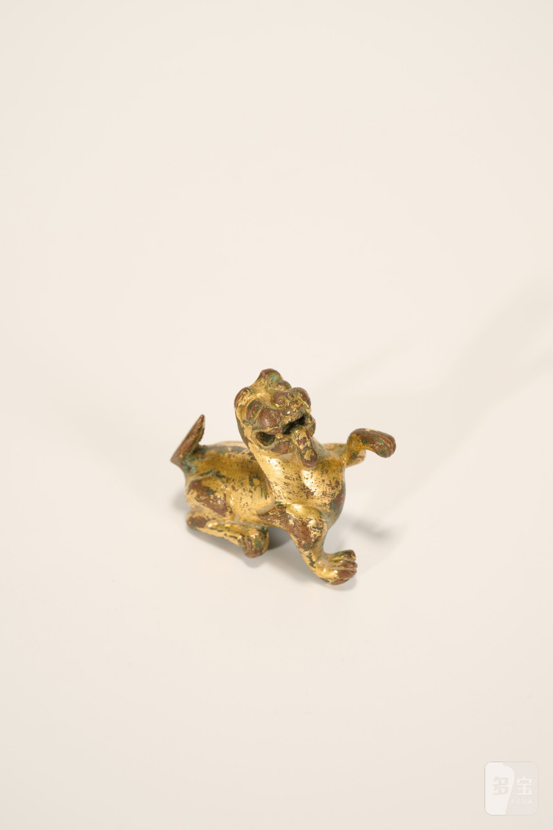 Lot893 清 铜鎏金狮子 - 图5